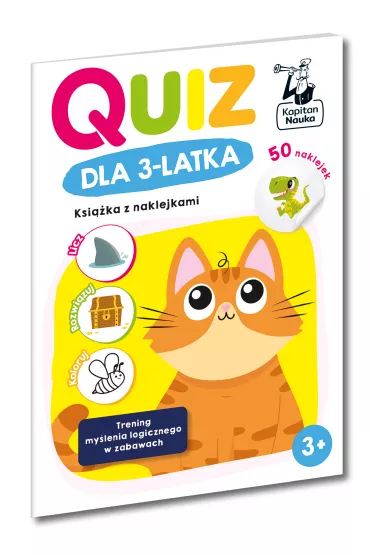 Quiz dla 3-latka. Ksi��ka z naklejkami. Kapitan Nauka - Zuzanna  Osuchowska