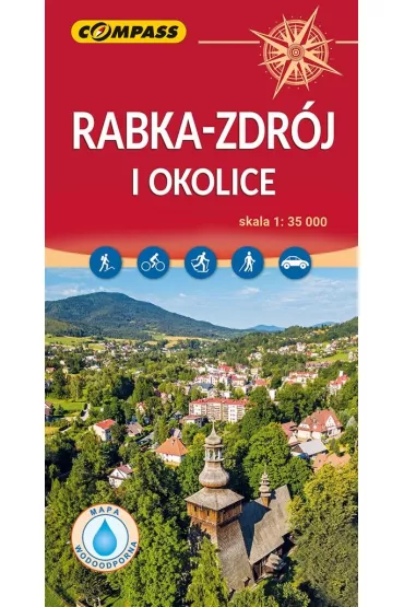 Rabka-Zdr�j i okolice mapa laminowana skala 1 : 35 000