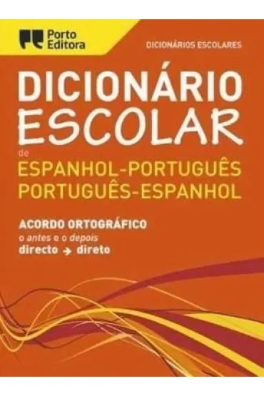Dicionario Escolar espanhol-portugues portugues-espanhol