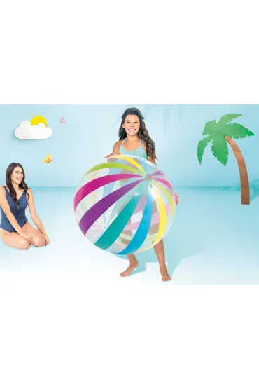 Dmuchana pi�ka pla�owa du�a Jumbo 107 cm 59065 Intex