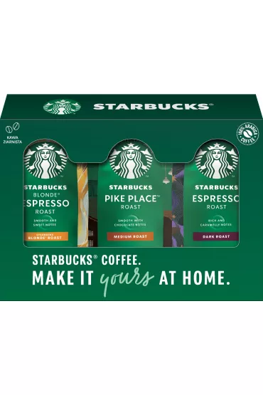 Starbucks Zestaw Kaw ziarnistych 3 x 200 g
