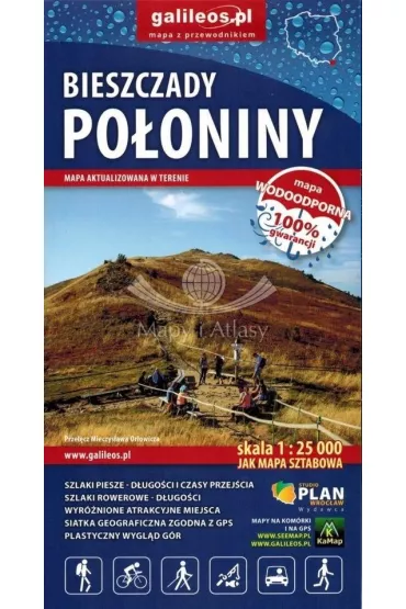Bieszczady - Po�oniny - 1 : 25 000 - syntetyk 2023
