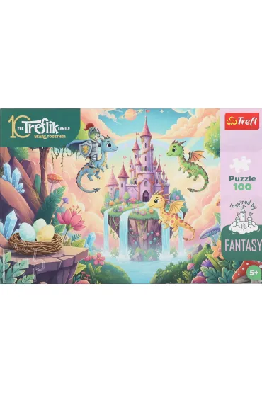 Puzzle 100 element�w Fantasy Rycerz Trefik�w TREFL 16576 TR