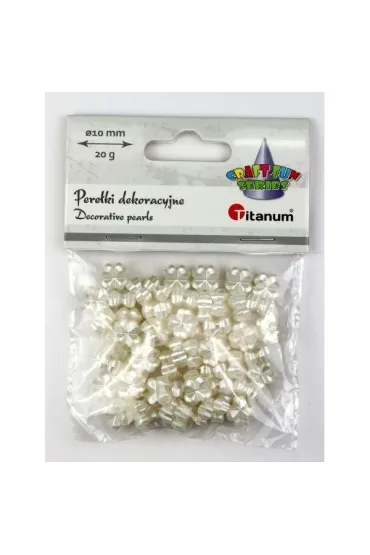Titanum Koraliki pere�ki plastikowe koniczyna 10mm, 20g