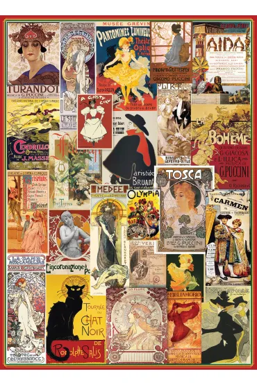 Puzzle 1000 el. Theater & Opera Vintage Art. Eurographics