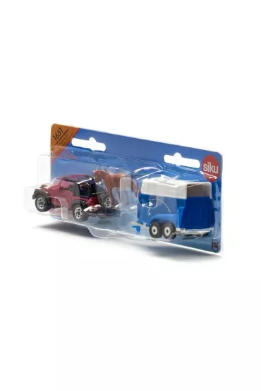 Siku 16 - Jeep z przyczep� na konie S1651