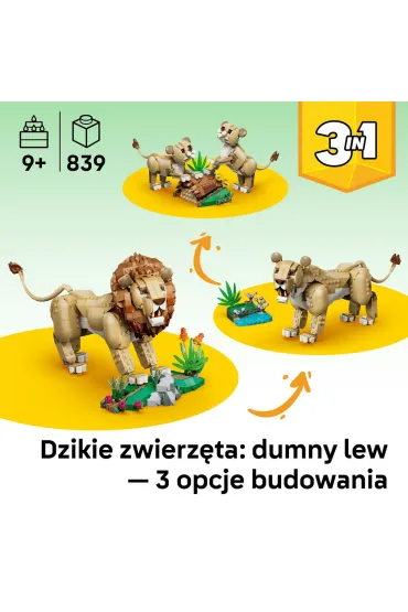 LEGO Creator Dzikie zwierz�ta: Dumny lew 31386