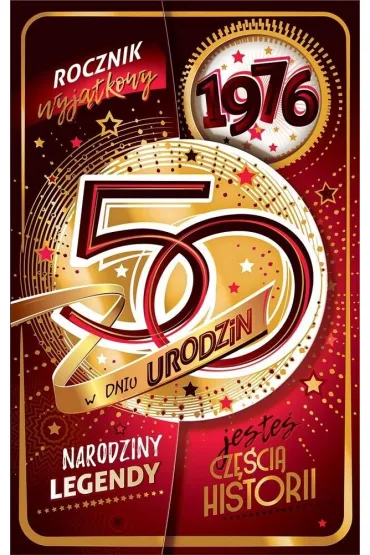 AbCard Kartka okoliczno�ciowa Urodziny 50