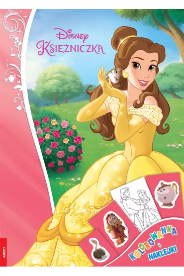 Disney Ksi�niczka. Pi�kna i Bestia. Kolorowanka i naklejki