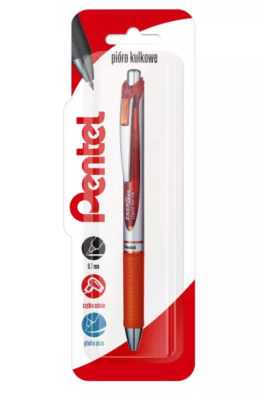 Pentel Pi�ro kulkowe EnerGel BL77 pomara�czowy 0.7mm