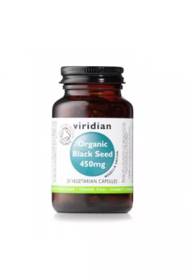 Viridian Organic black seed ekologiczna czarnuszka 450 mg - suplement diety 30 kaps. Bio