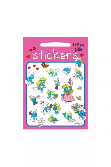 Barbo Toys Zestaw naklejek Girls Smerfy 180 szt.