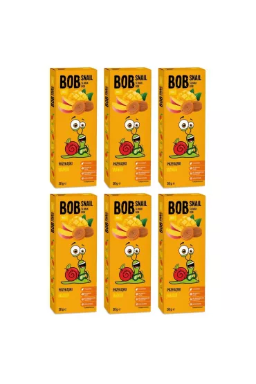 Bob Snail Przekska mango bez dodatku cukru Zestaw 6 x 30 g