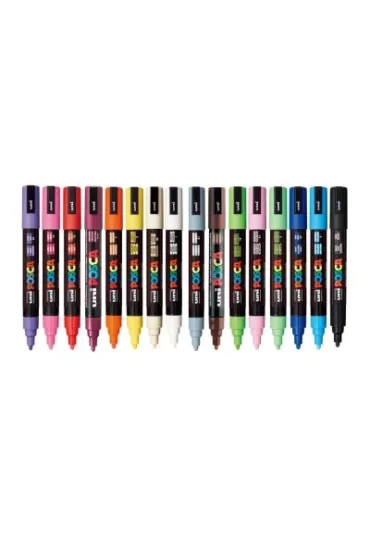 Uni Mitsubishi Pencil Markery PC-5M Posca Uni 16 szt.