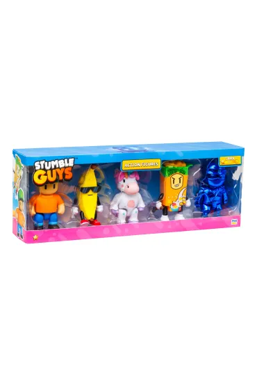 Stumble Guys Action Figure 5 Pack Mr. Stumble Banana Guy Sprinkles Ceriel Killer