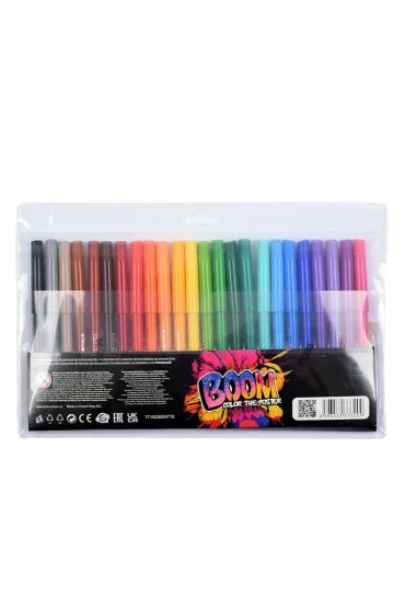 Pisaki 24 kolory zmywalne Boom etui KOH-I-NOOR 771022BD07