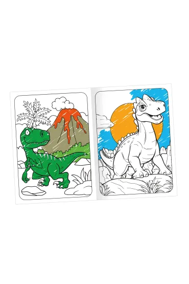 Oko w oko z dinozaurem. Lubi� Dinozaury. Dodaj kolor�w