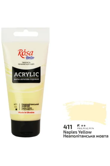 Rosa Farba akrylowa naples yellow 411 75ml 75 ml