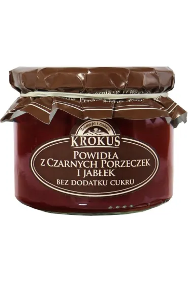 Krokus Powid�a z czarnych porzeczek i jab�ek bez cukru 310 g