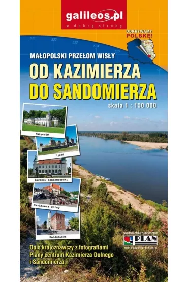 Mapa - Ma�opolski Prze�om Wis�y 1:150 000