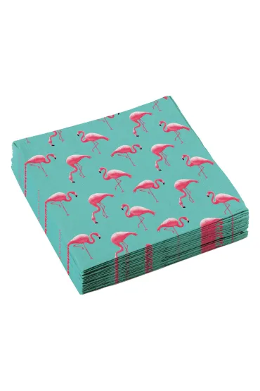 Amscan Serwetki flamingi 33x33cm