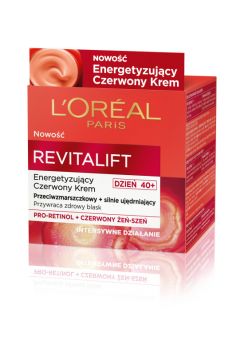 LOreal Paris Revitalift Red Cream 40+ energetyzujcy czerwony krem na dzie 50 ml