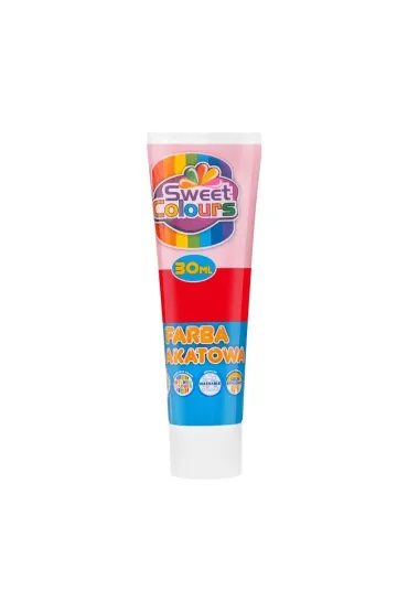 Sweet colours Farba plakatowa w tubie czerwona 30 ml
