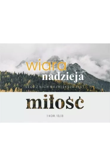 Koinonia Kartka - Wiara, nadzieja, mi�o�� - g�ry
