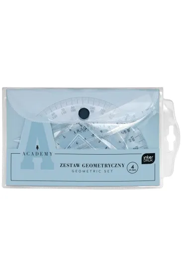 Interdruk Zestaw geometryczny w etui Academy 4 elementy