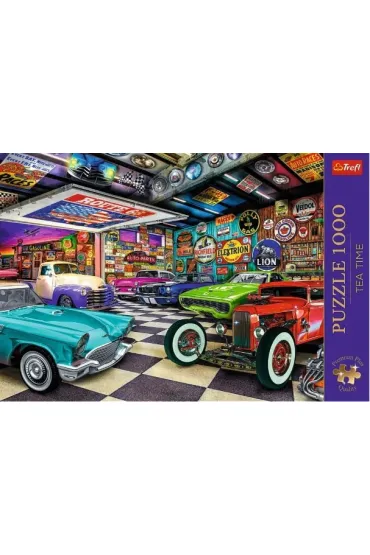 Puzzle 1000 el. Gara� kolekcjonera samochod�w Trefl