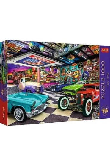 Puzzle 1000 el. Gara� kolekcjonera samochod�w Trefl