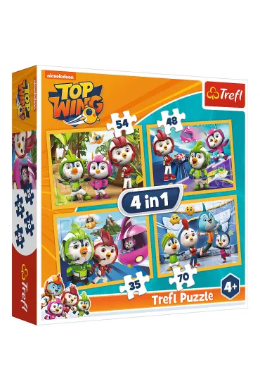 Puzzle 4w1 Ptasia Akademia Trefl