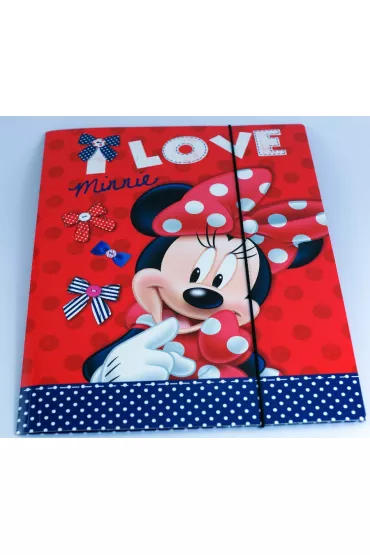 Myszka Minnie Teczka z gumk� A4 papierowa Minnie