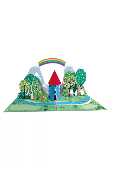 Muminki szukaj domu. Pop-up