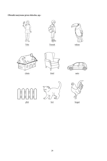 Pomagamy dziecku z op�nionym rozwojem mowy Utrwalanie g�osek p, pi, b, bi, m, mi, t, d, n - El�bieta Kowalik