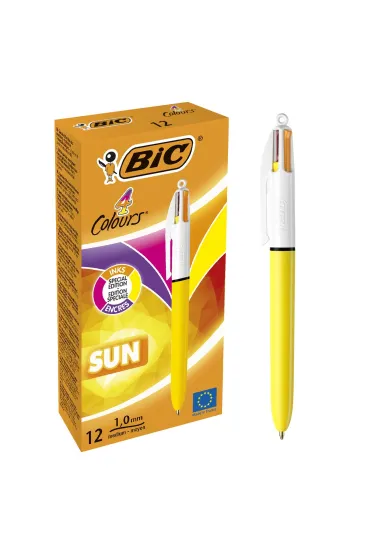 Paczka D�ugopis BIC 4 Colours Sun 12szt.