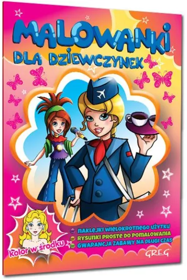 Malowanki z kolorowym wzorem dla dziewczynek - Alicja Karczmarska-Strzebo�ska