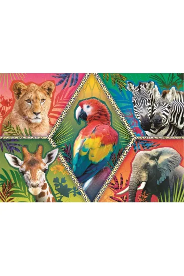 Puzzle 1000 el. Egzotyczne zwierz�ta Trefl
