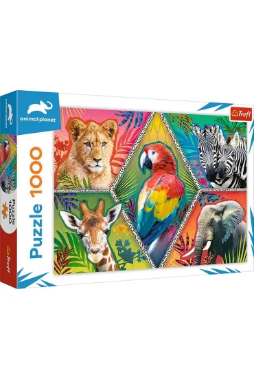 Puzzle 1000 el. Egzotyczne zwierz�ta Trefl