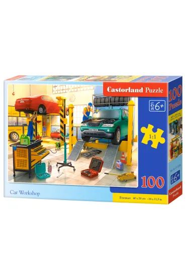 Puzzle 100 el. Car Workshop Castorland