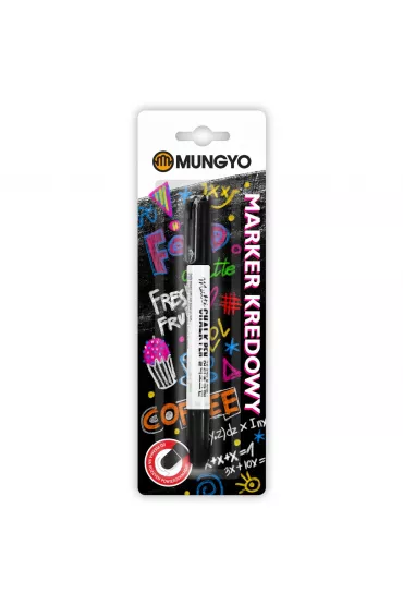 Marker kredowy MUNGYO czarny na blistrze