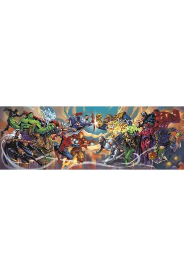 Puzzle 1000 el. Panorama Compact - Marvel Heroes Clementoni