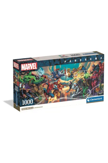 Puzzle 1000 el. Panorama Compact - Marvel Heroes Clementoni