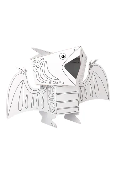 Monumi Kolorowanka 3D Cube head Dino - PTERODACTYL 3l+