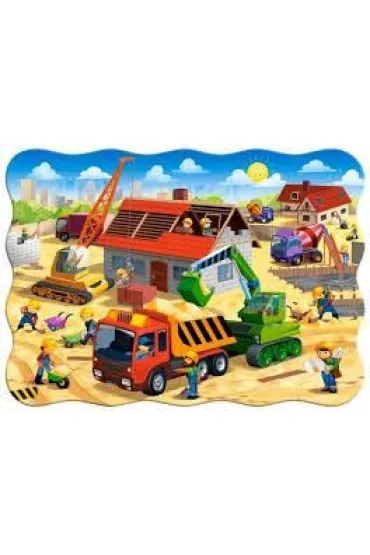 Puzzle 30 el. House in construction Castorland