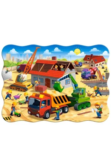 Puzzle 30 el. House in construction Castorland