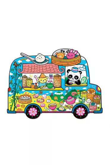 Mudpuppy Puzzle konturowe Food Truck 75 el.