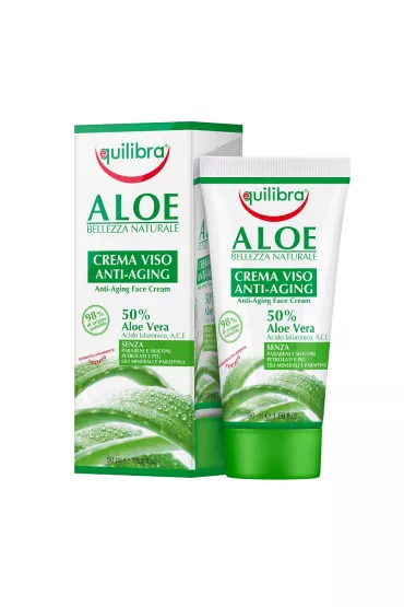 Equilibra Aloe Anti-Aging Face Cream aloesowy przeciwstarzeniowy krem do twarzy 50 ml