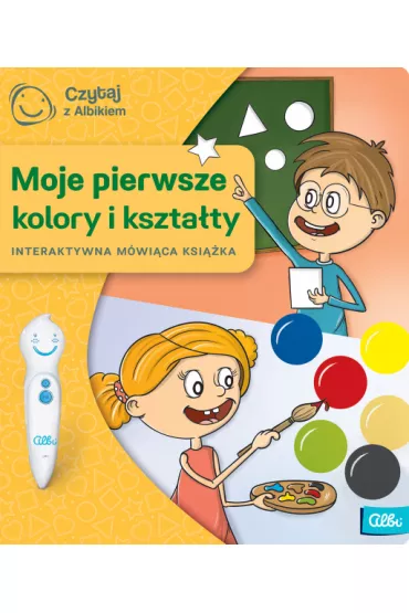Czytaj z Albikiem. Moje pierwsze kolory i kszta�ty. Interaktywna m�wi�ca ksi��ka - Zuzana Slanska