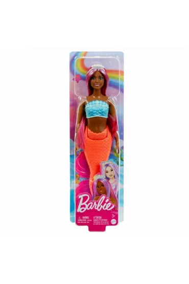 Barbie. Lalka Syrenka Koralowy ogon HRR04 Mattel